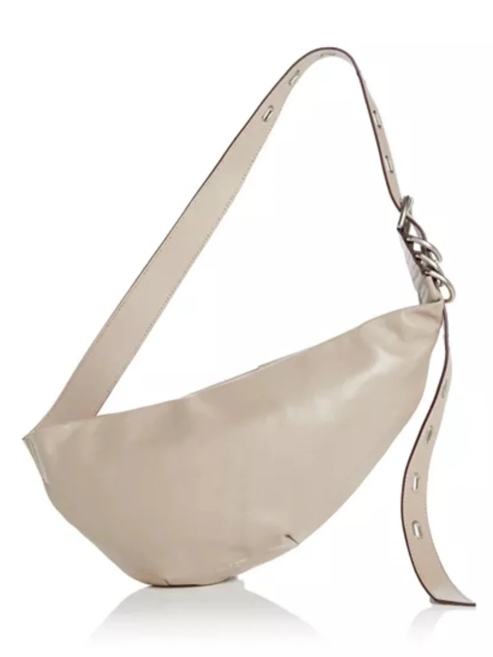 Rag & Bone Petra Leather Sling Bag in Cream Minimalist Luxe